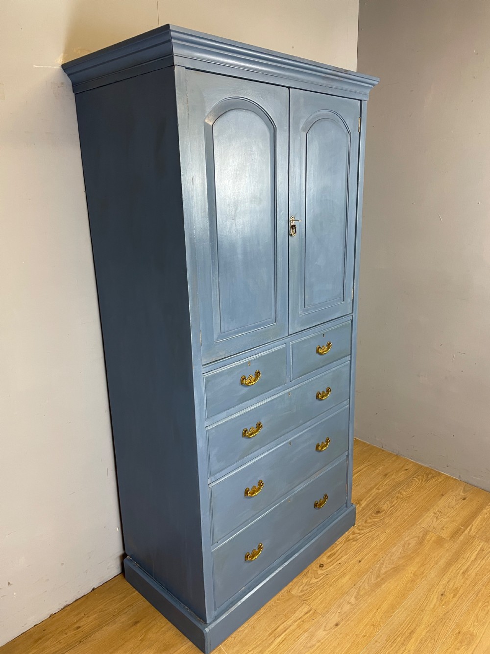 C19TH painted housekeepers cupboard  View IV
