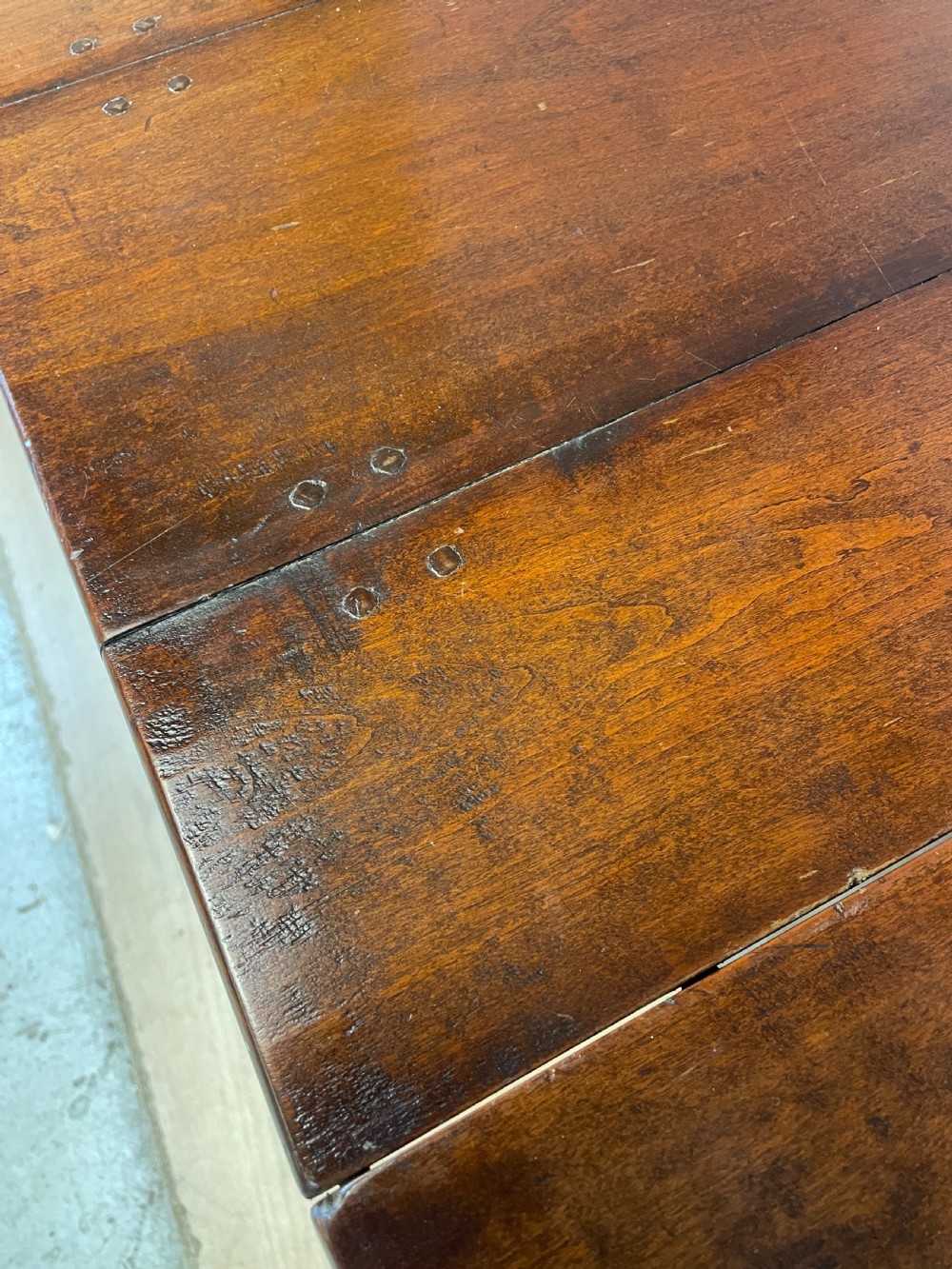 Solid cherry extending pedestal dining table circa 1930 View VII