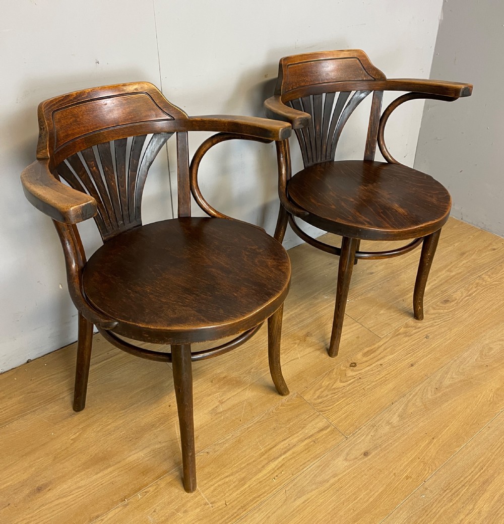 C19TH pair of Thonet bentwood armchairs  View II