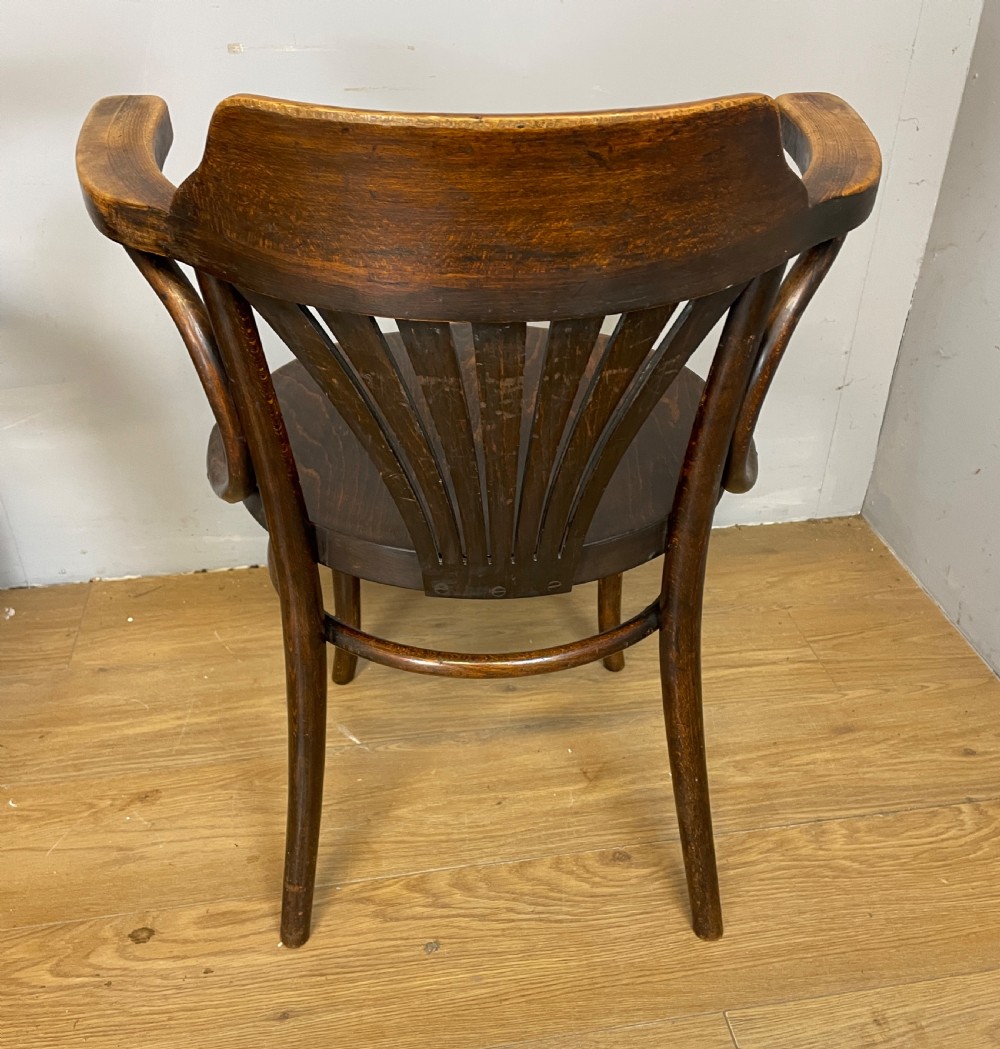 C19TH pair of Thonet bentwood armchairs  View V