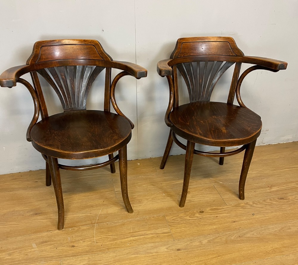C19TH pair of Thonet bentwood armchairs  View IX