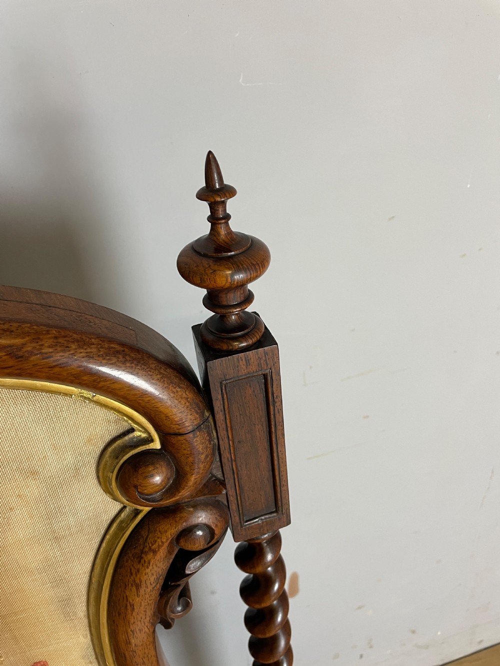 Country House C19TH rosewood fire screen  View IV