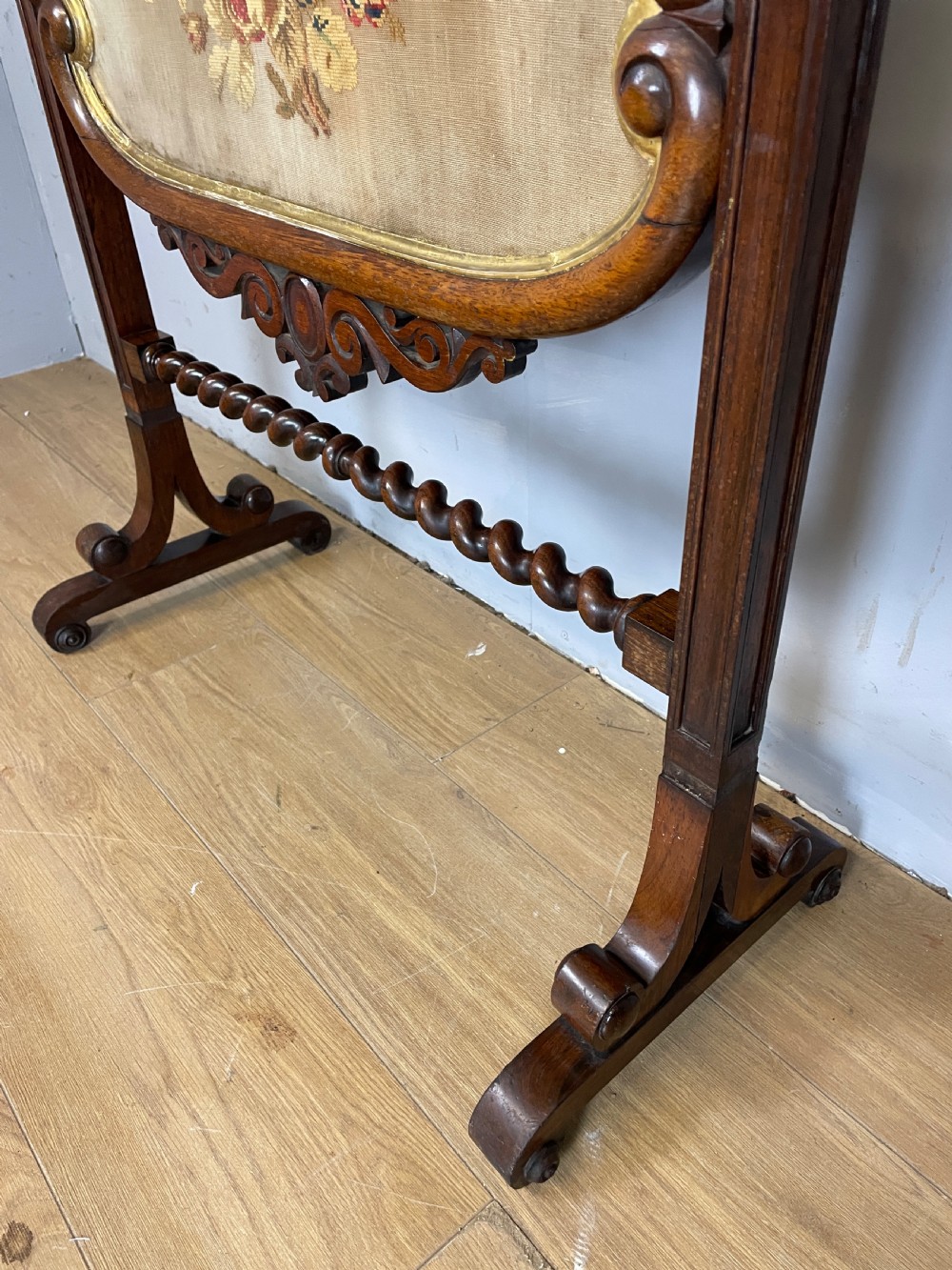 Country House C19TH rosewood fire screen  View V