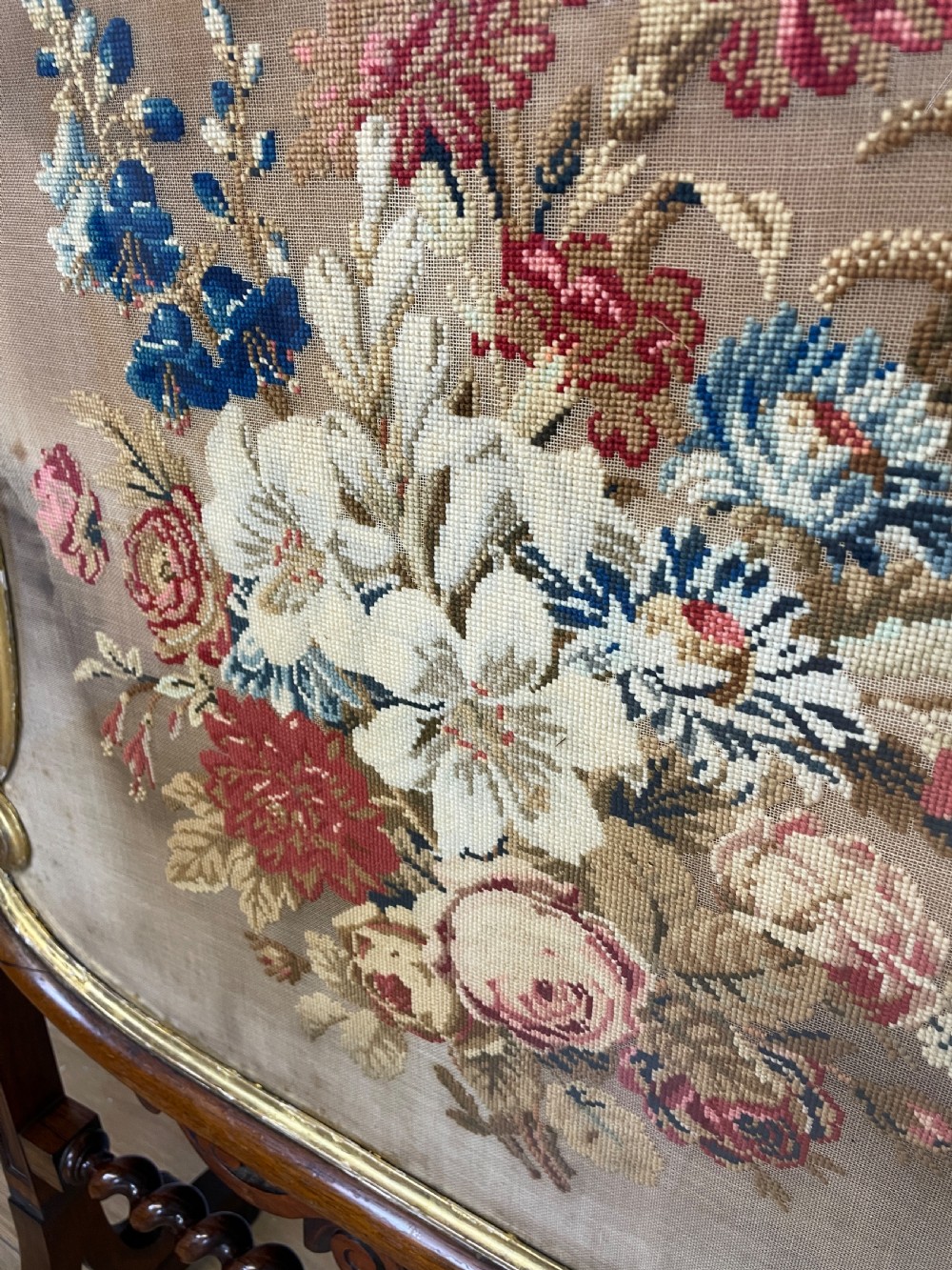 Country House C19TH rosewood fire screen  View VII
