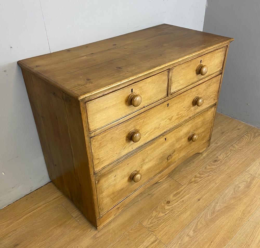 C19TH pine chest of drawers  View III