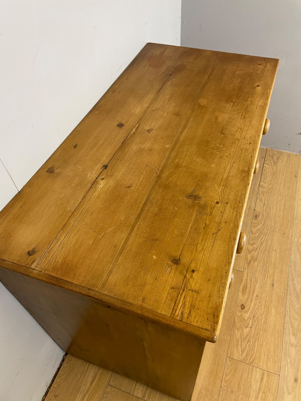 C19TH pine chest of drawers  View V