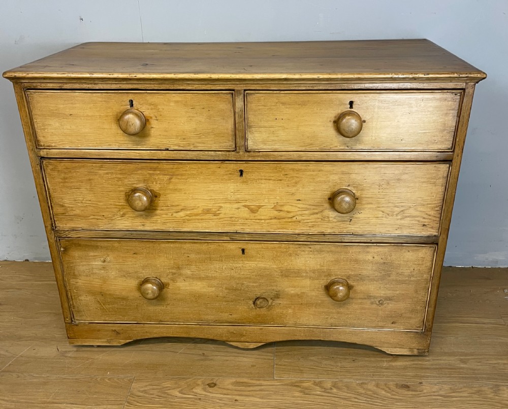 C19TH pine chest of drawers  View IX
