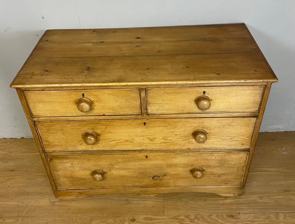 C19TH pine chest of drawers  View X