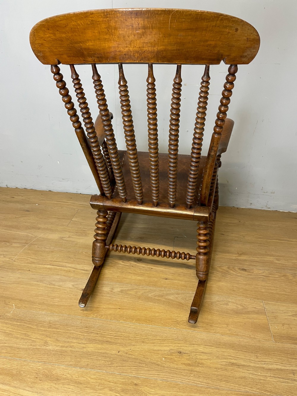 Victorian bobbin turned rocking chair  View IX