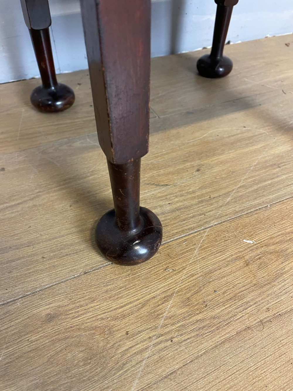 Arts and crafts stylised mahogany jardiniere stand  View VIII