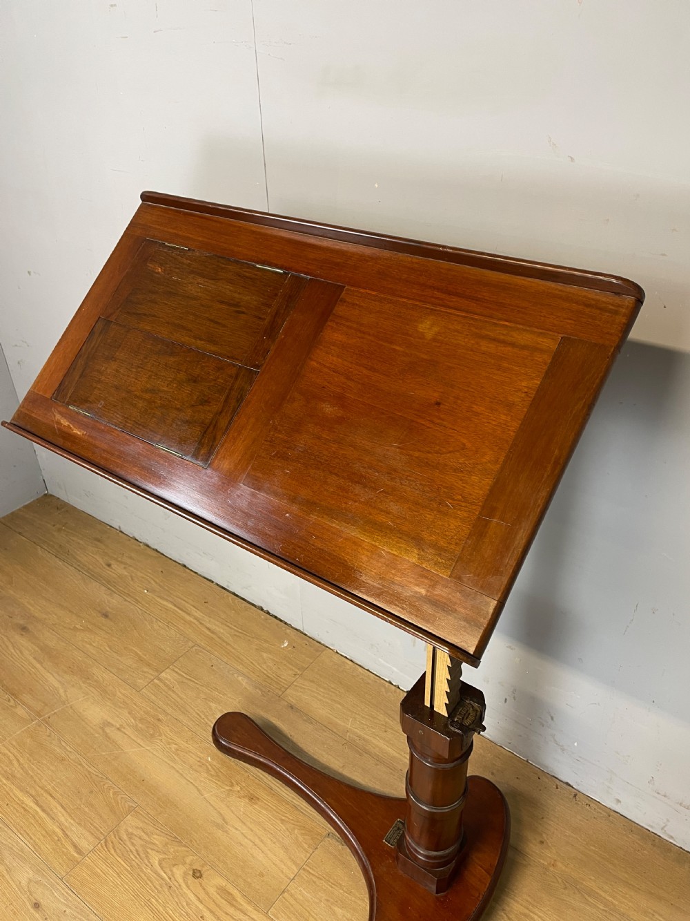 C19TH mahogany library reading stand by  Carter of London  View II