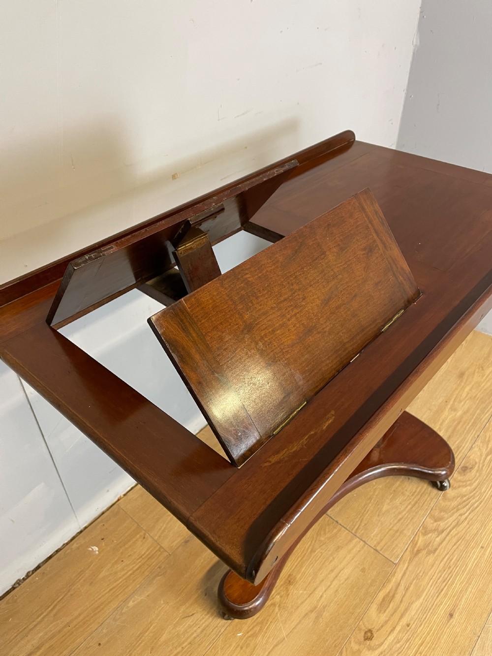 C19TH mahogany library reading stand by  Carter of London  View IV