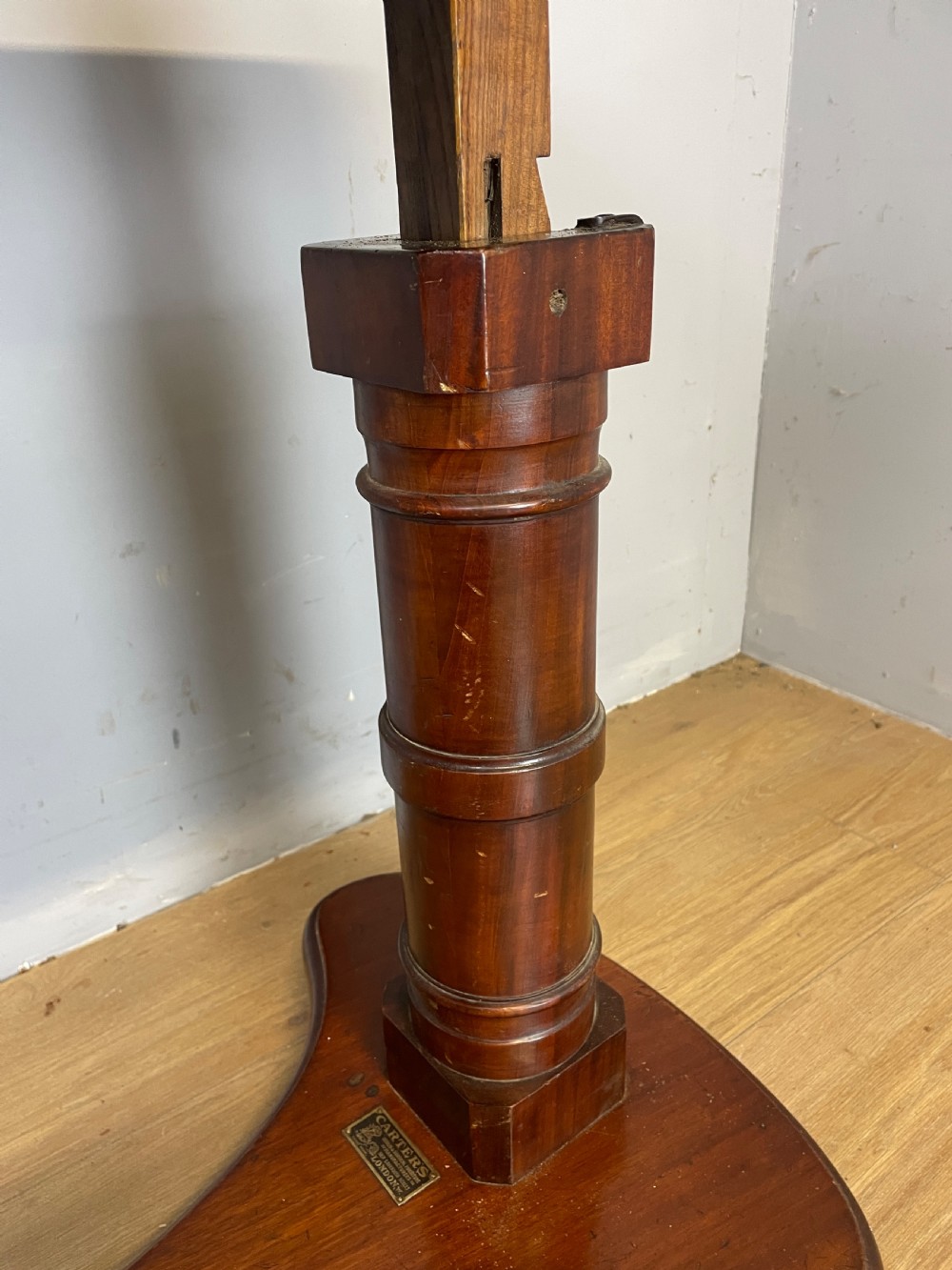 C19TH mahogany library reading stand by  Carter of London  View VII