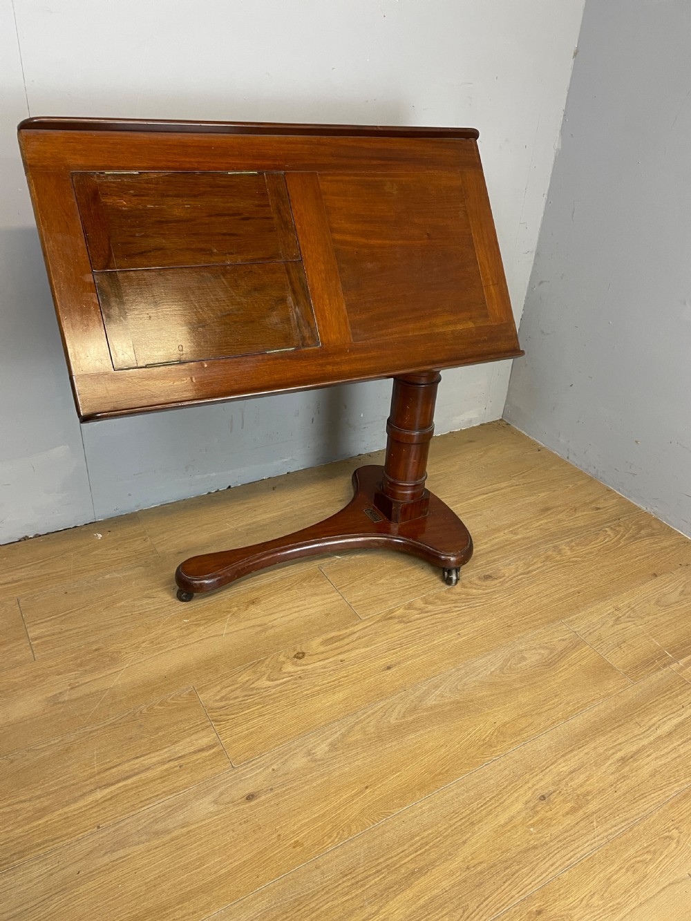 C19TH mahogany library reading stand by  Carter of London  View VIII