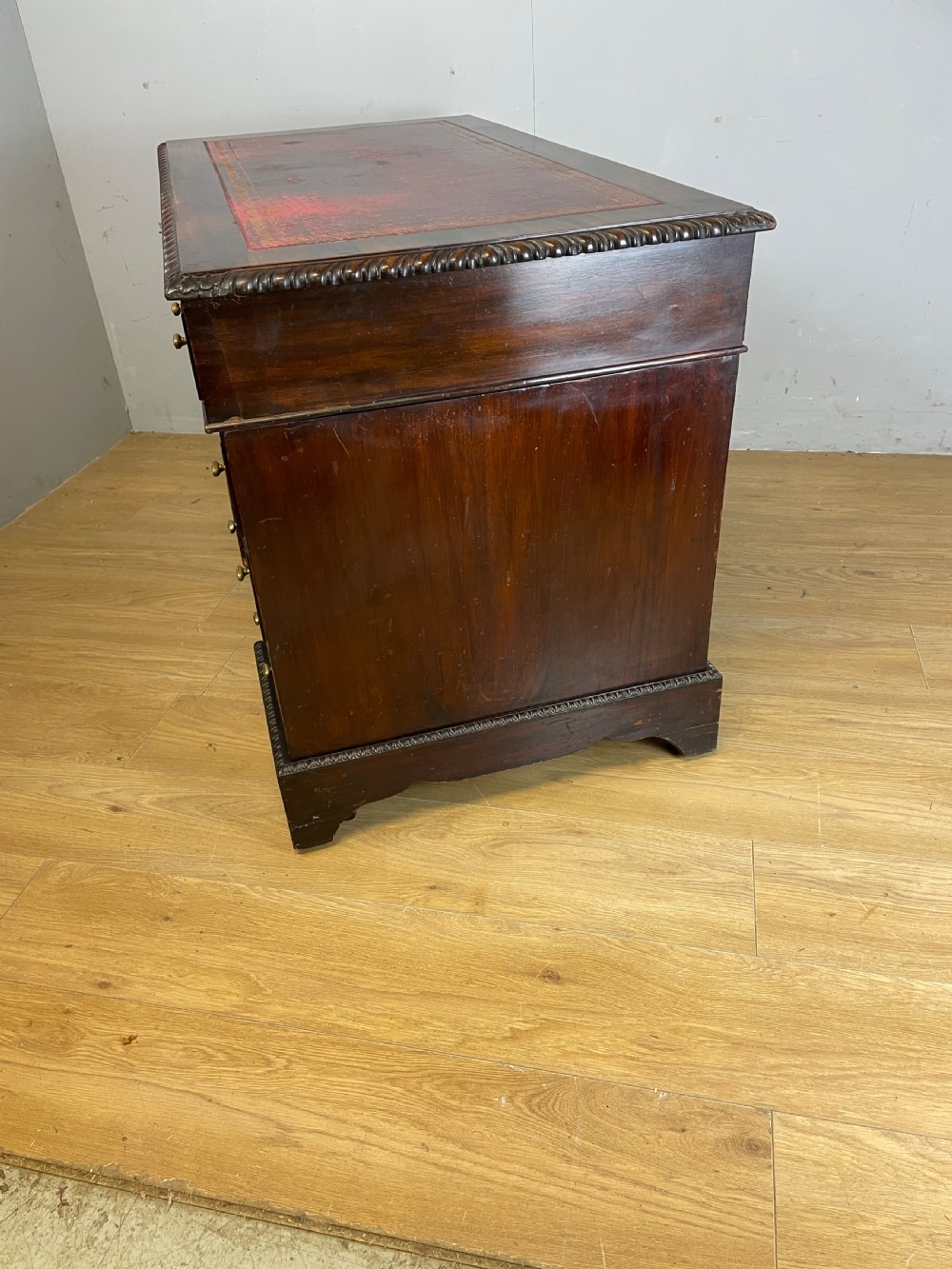 C19TH mahogany three part desk  View XII