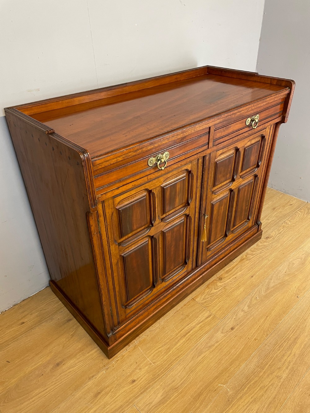 Arts and crafts side cabinet by W Snowdon Rochdale  View II