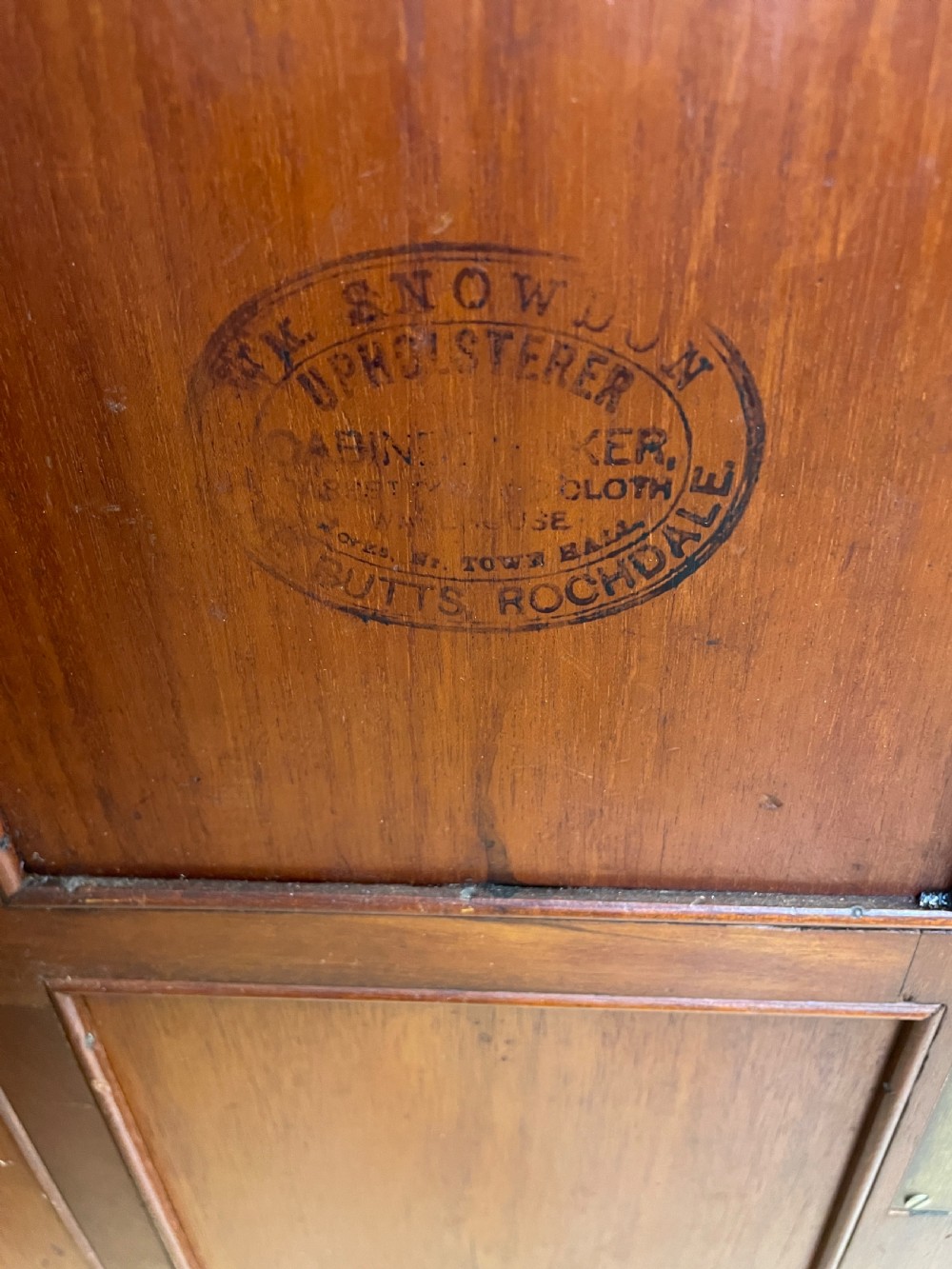 Arts and crafts side cabinet by W Snowdon Rochdale  View VII