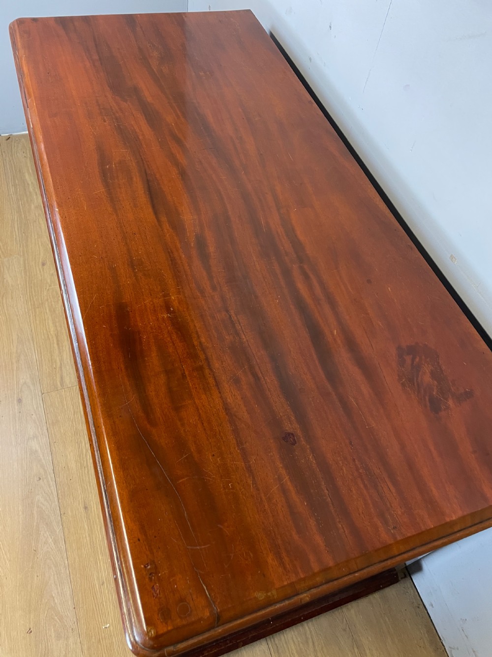 C19TH mahogany kneehole gothic desk with provenance  View IV