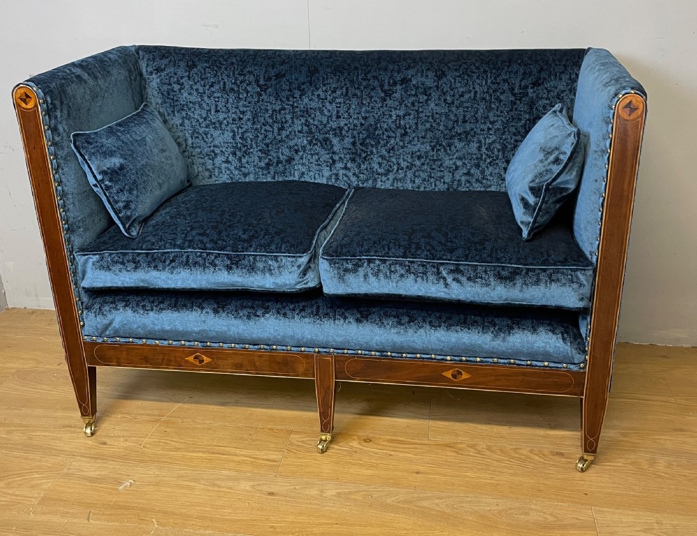 Georgian inlaid mahogany framed sofa circa 1810