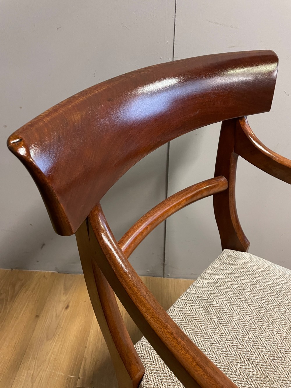 Georgian mahogany carver armchair View III