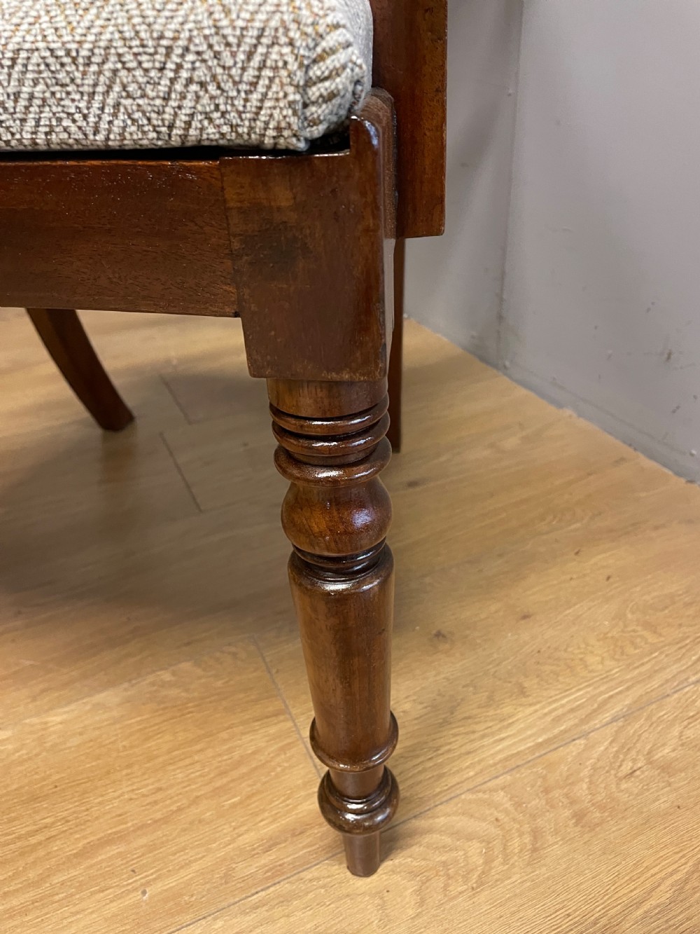 Georgian mahogany carver armchair View IV