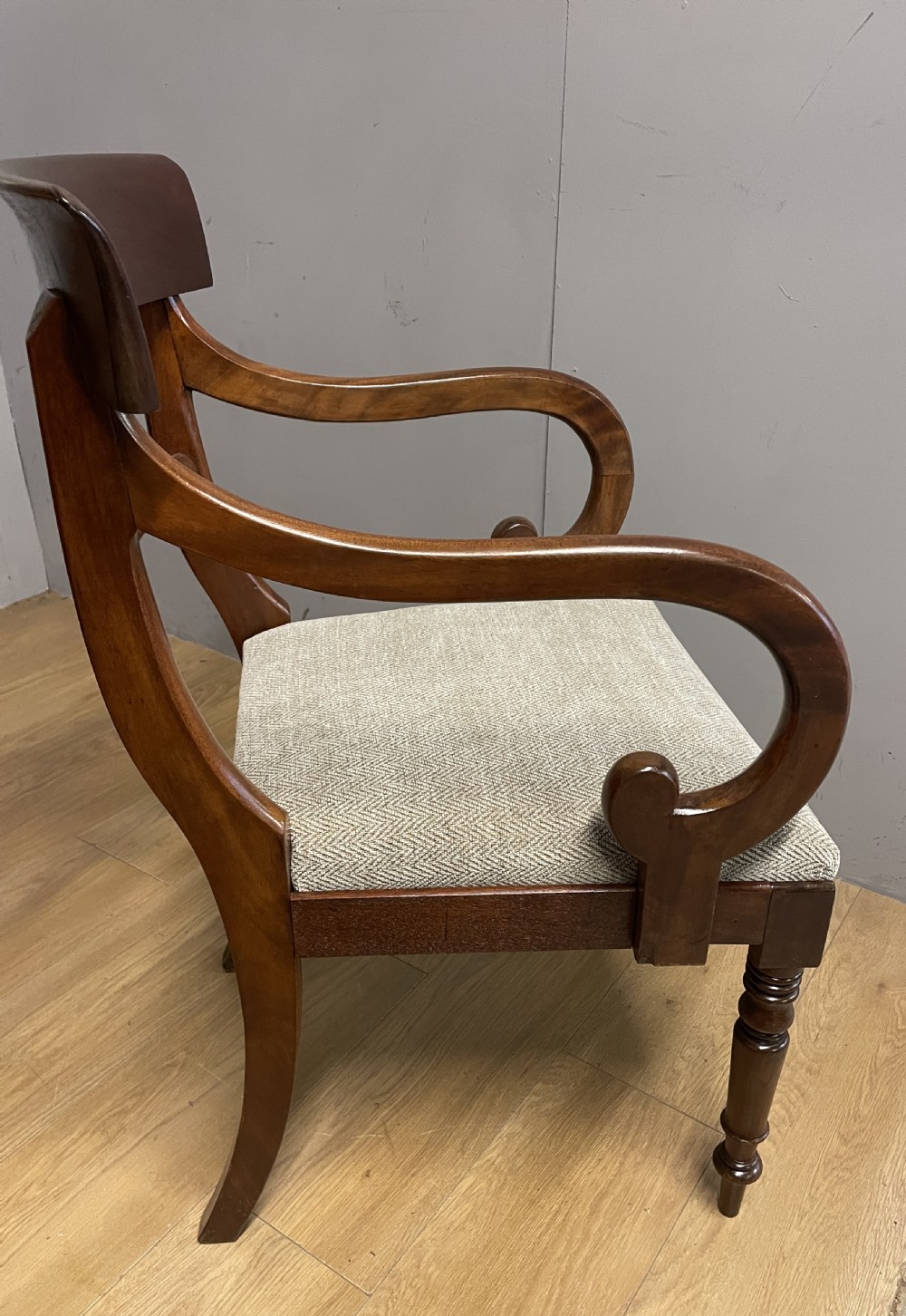 Georgian mahogany carver armchair View V