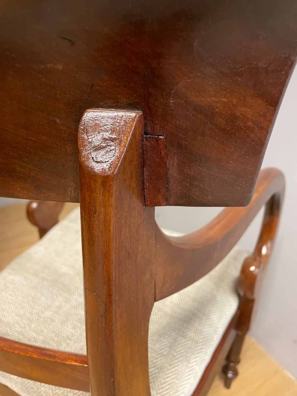 Georgian mahogany carver armchair View VI