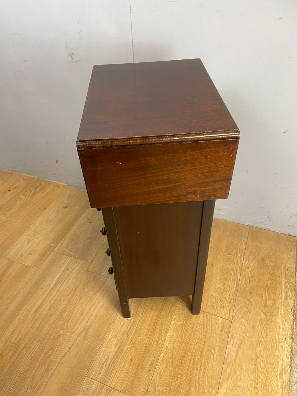 Edwardian six drawer cabinet with drop flap top  View VIII