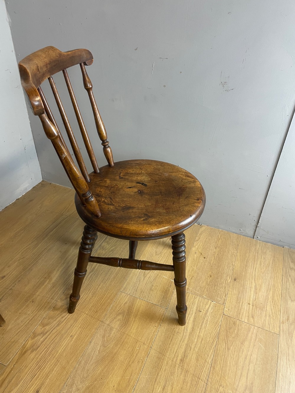 Set of 4 Edwardian ibex penny chairs  View VIII