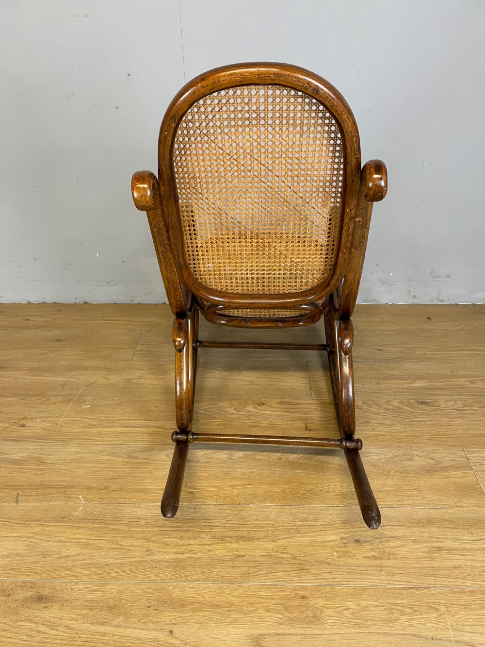 C19TH  cane seated bentwood rocking chair possibly Thonet  View VIII