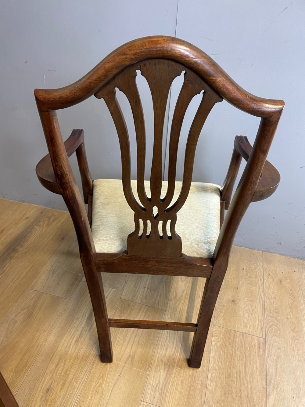 Set of eight mahogany Hepplewhite style chairs circa 1900 View XIII