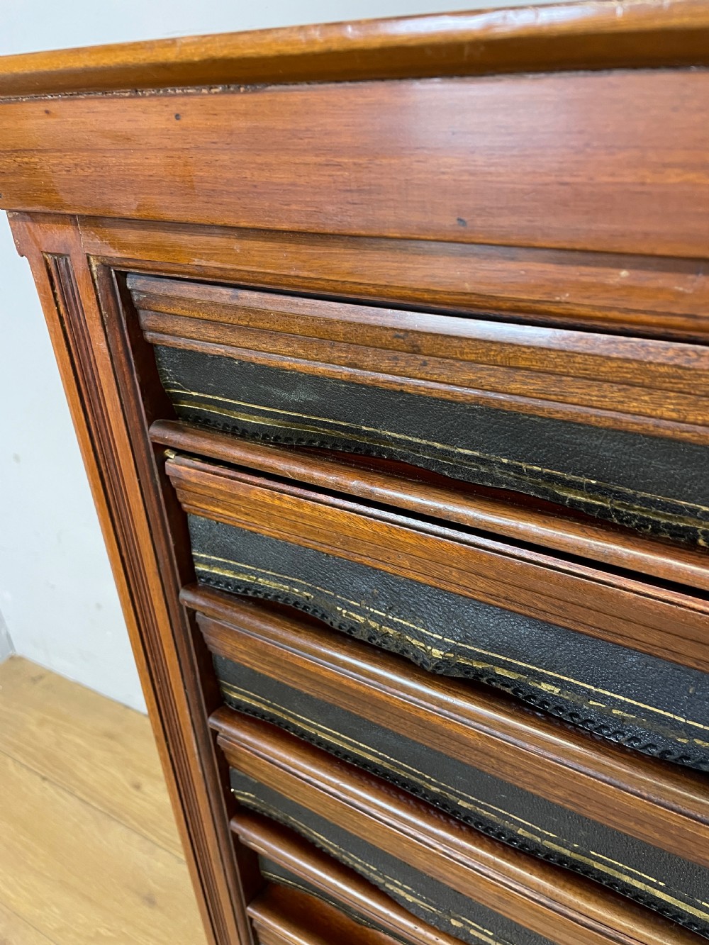 C19TH walnut 9 drawer document cabinet from an Oxford college   View VII