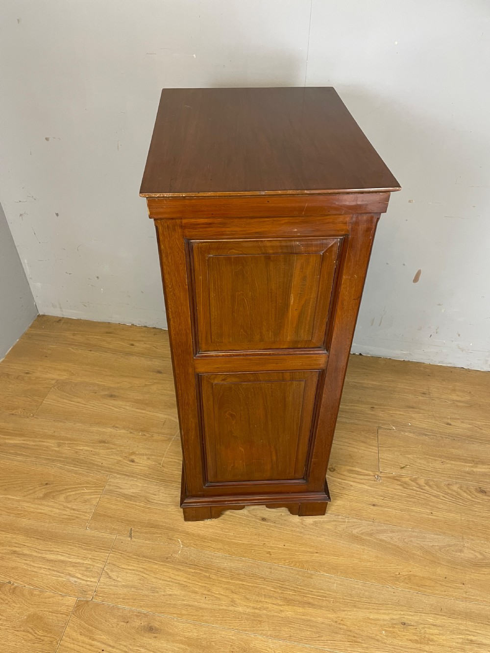 C19TH walnut 9 drawer document cabinet from an Oxford college   View X