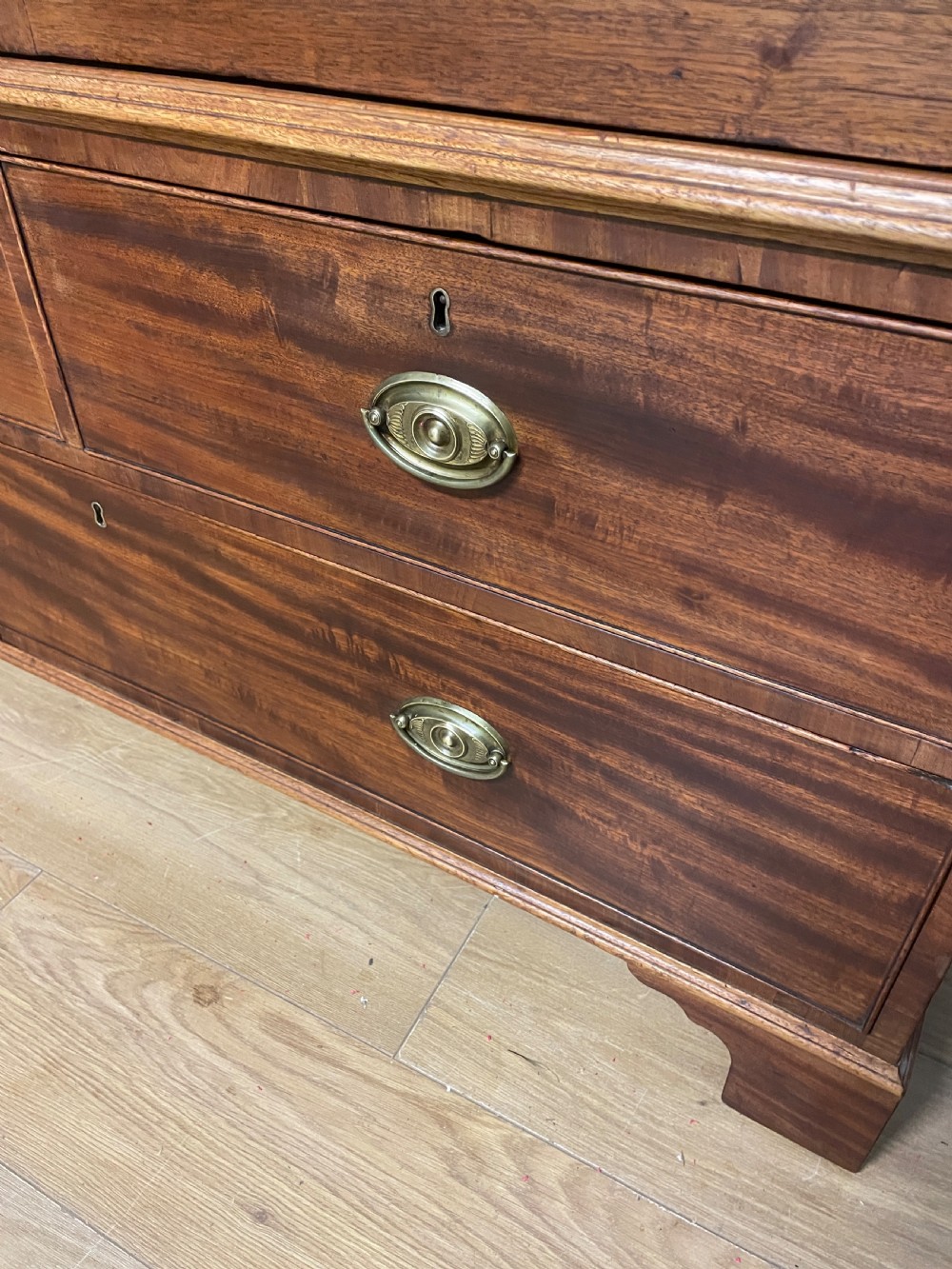 Late Regency country house flame mahogany Housekeepers cupboard View V