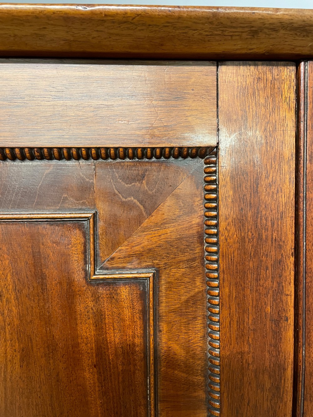 Late Regency country house flame mahogany Housekeepers cupboard View XII
