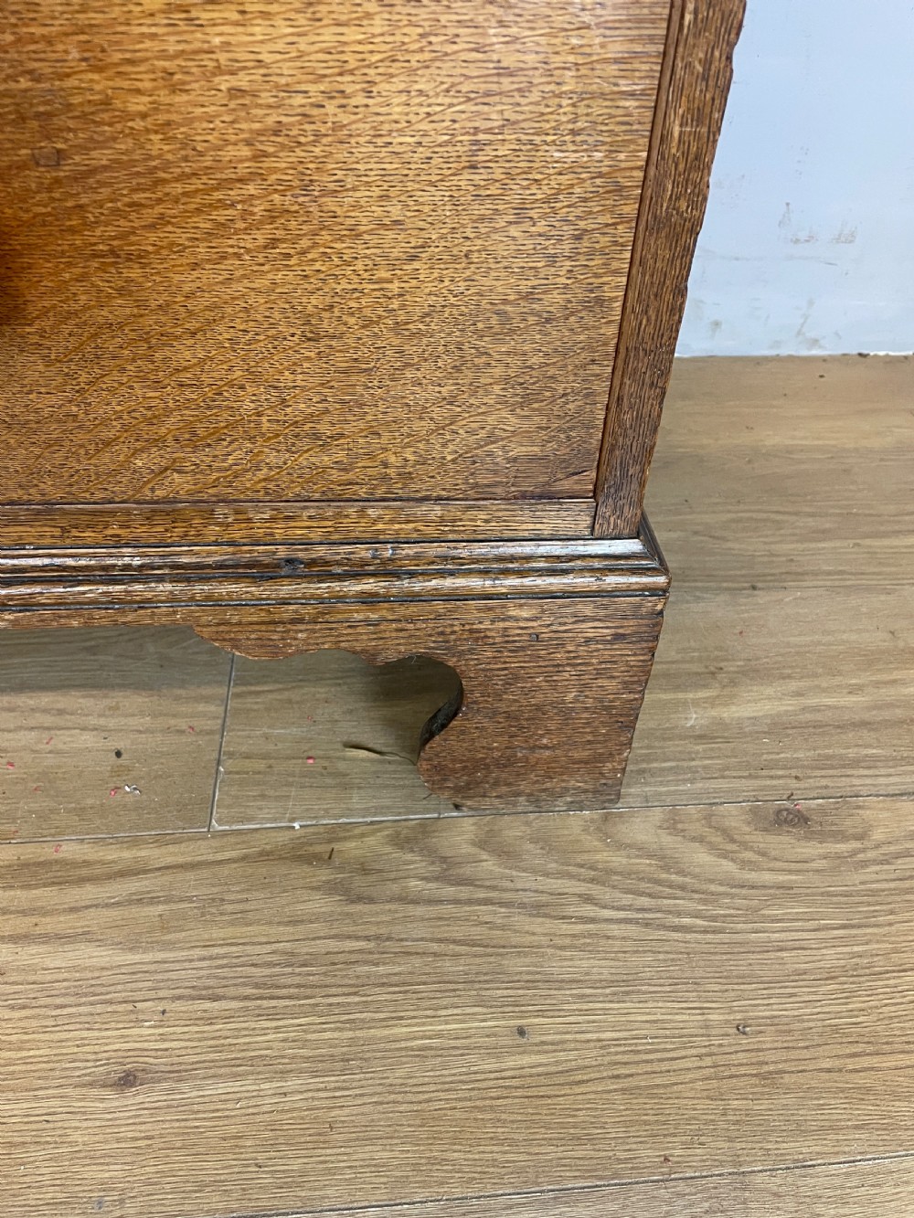 Georgian golden oak six height chest of drawers circa 1790 View X
