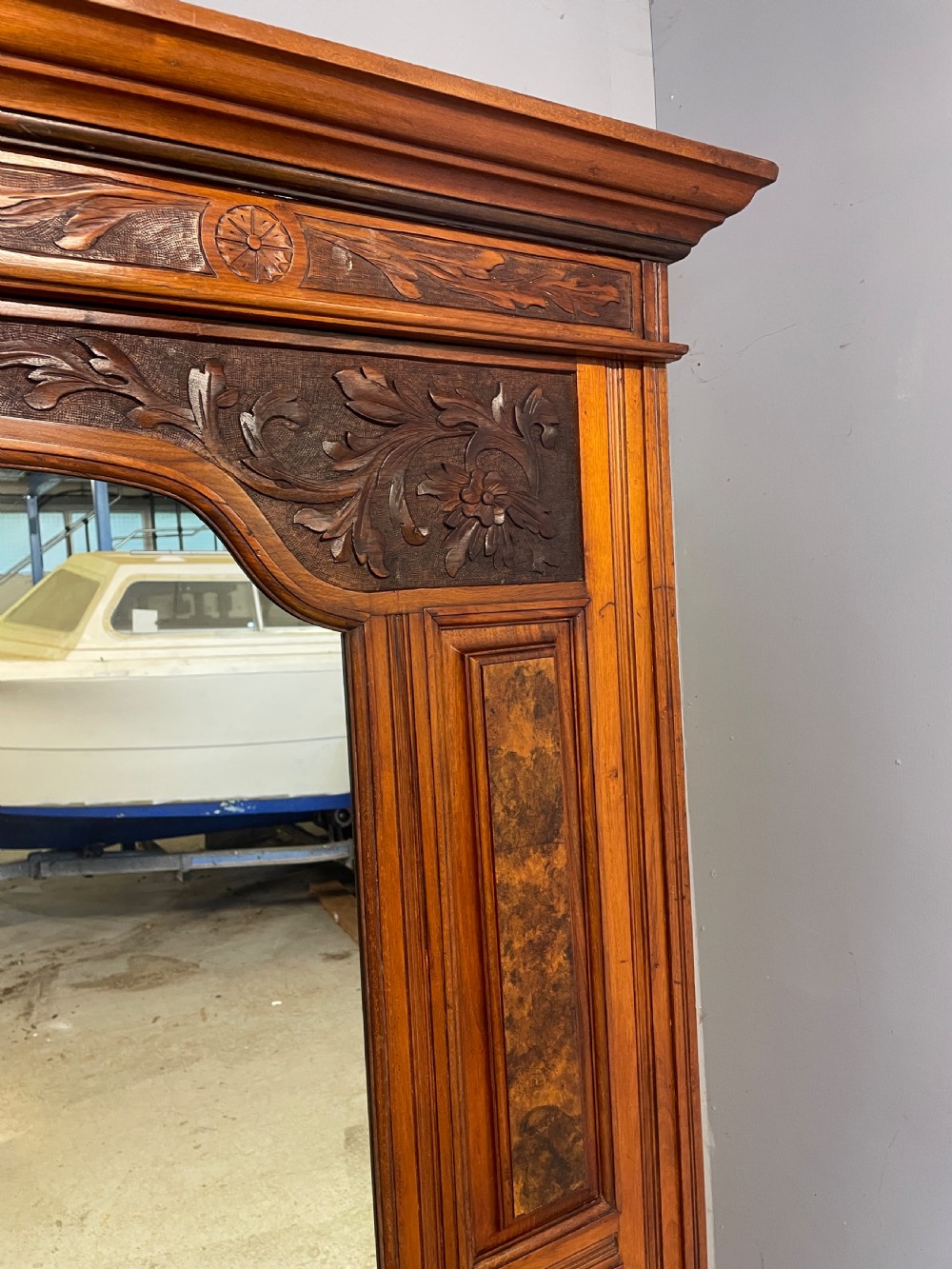 Arts and crafts walnut double wardrobe circa 1890 View II