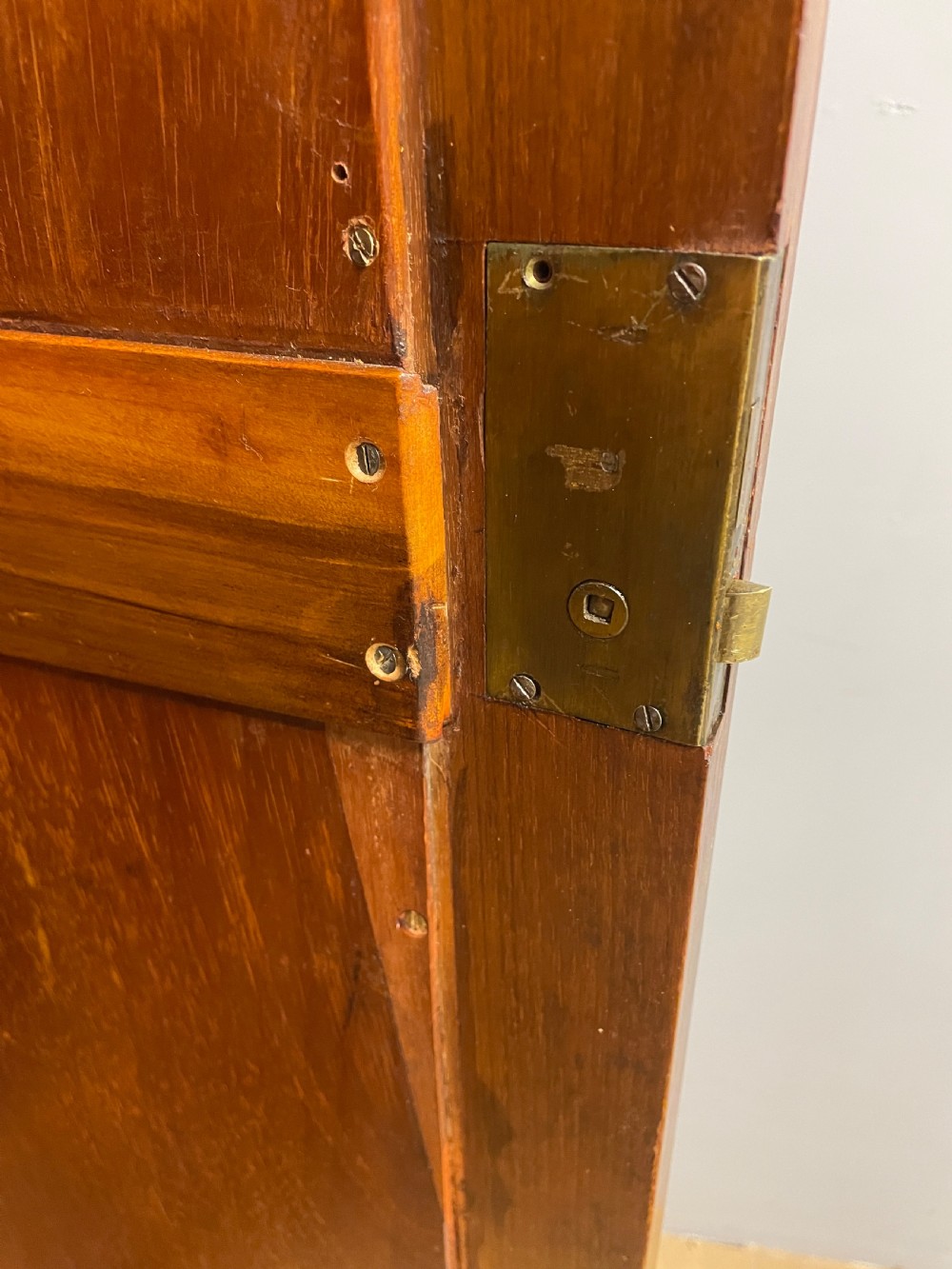 Arts and crafts walnut double wardrobe circa 1890 View VII
