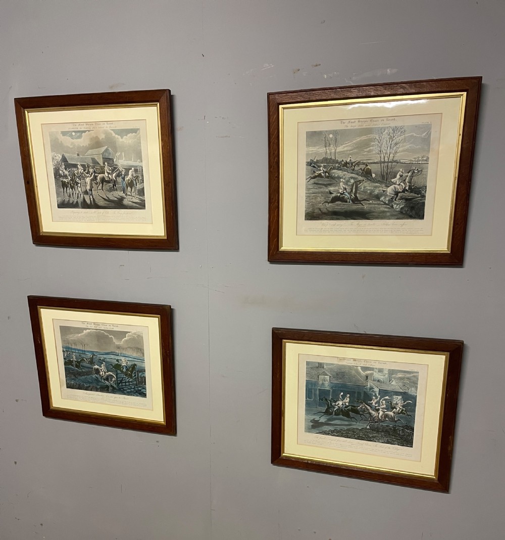 C19TH set of four horse racing prints by Alken View II