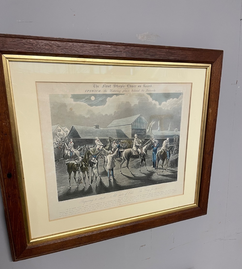 C19TH set of four horse racing prints by Alken View III