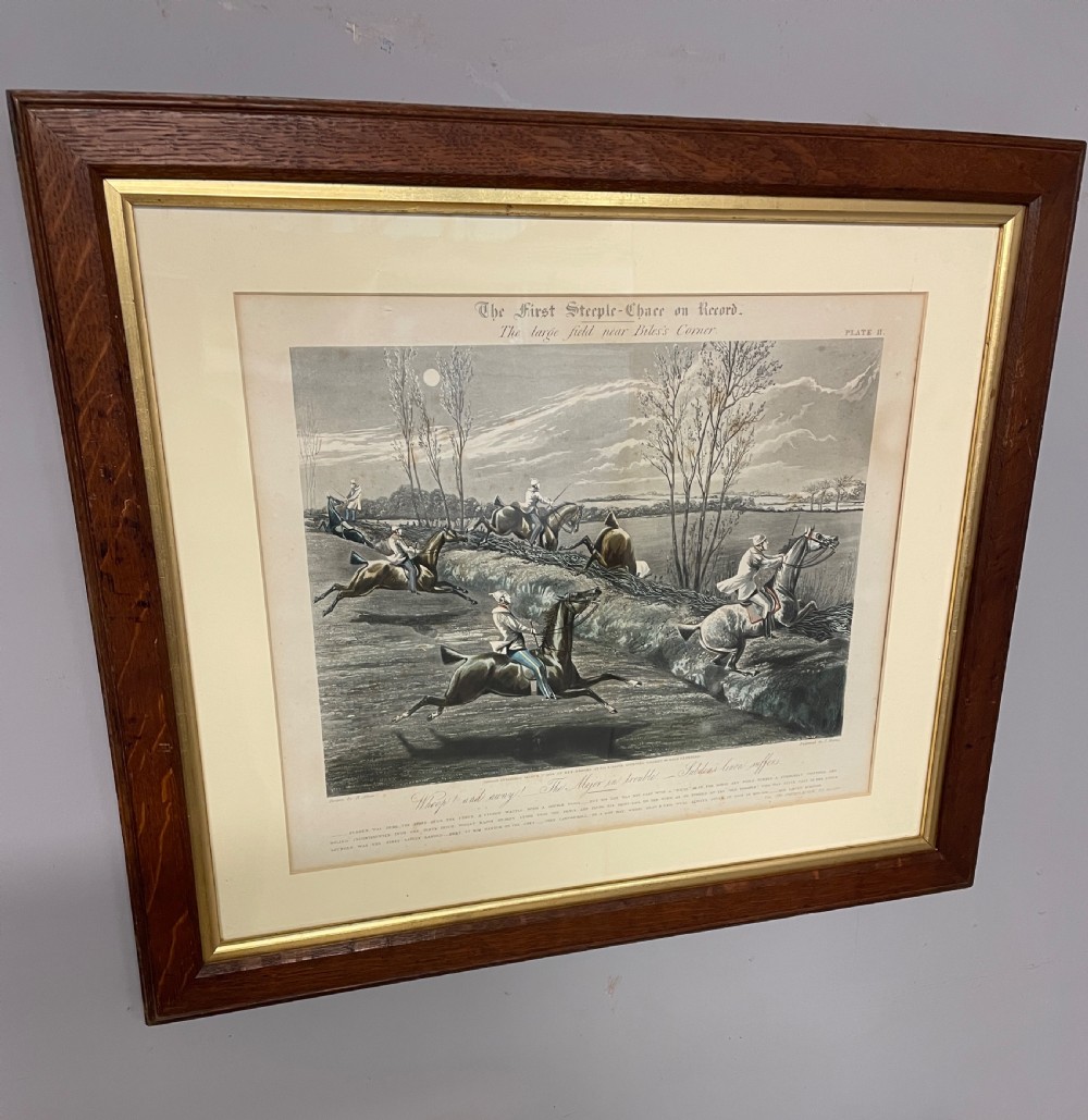 C19TH set of four horse racing prints by Alken View IV