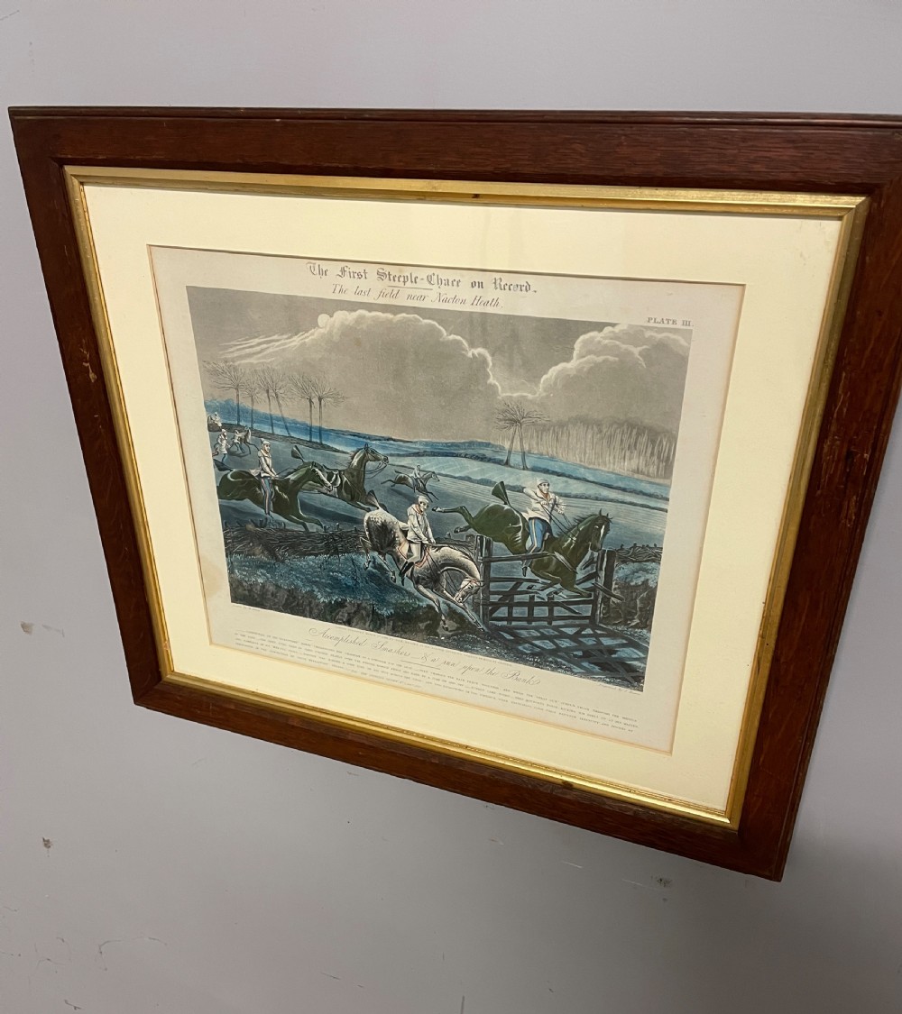 C19TH set of four horse racing prints by Alken View V