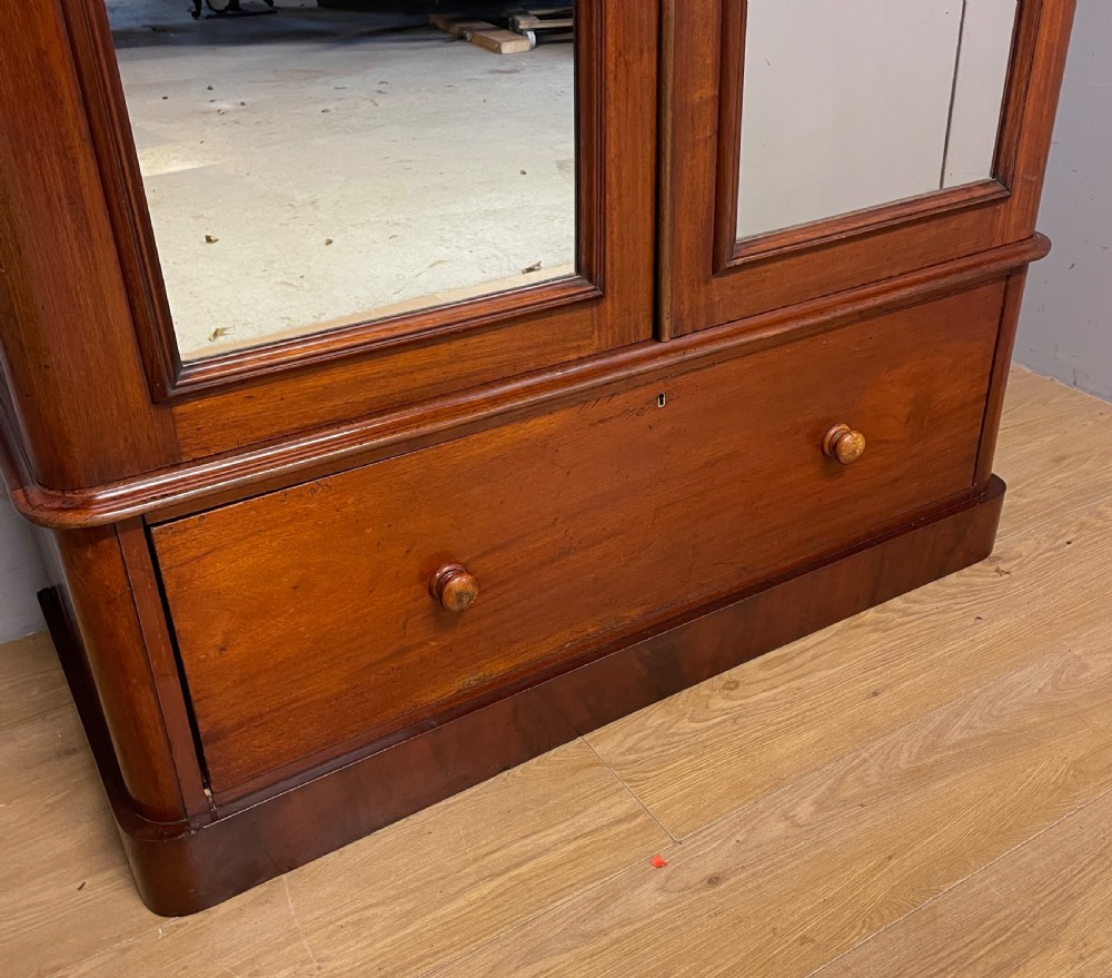 C19TH mahogany two door double wardrobe  View VI