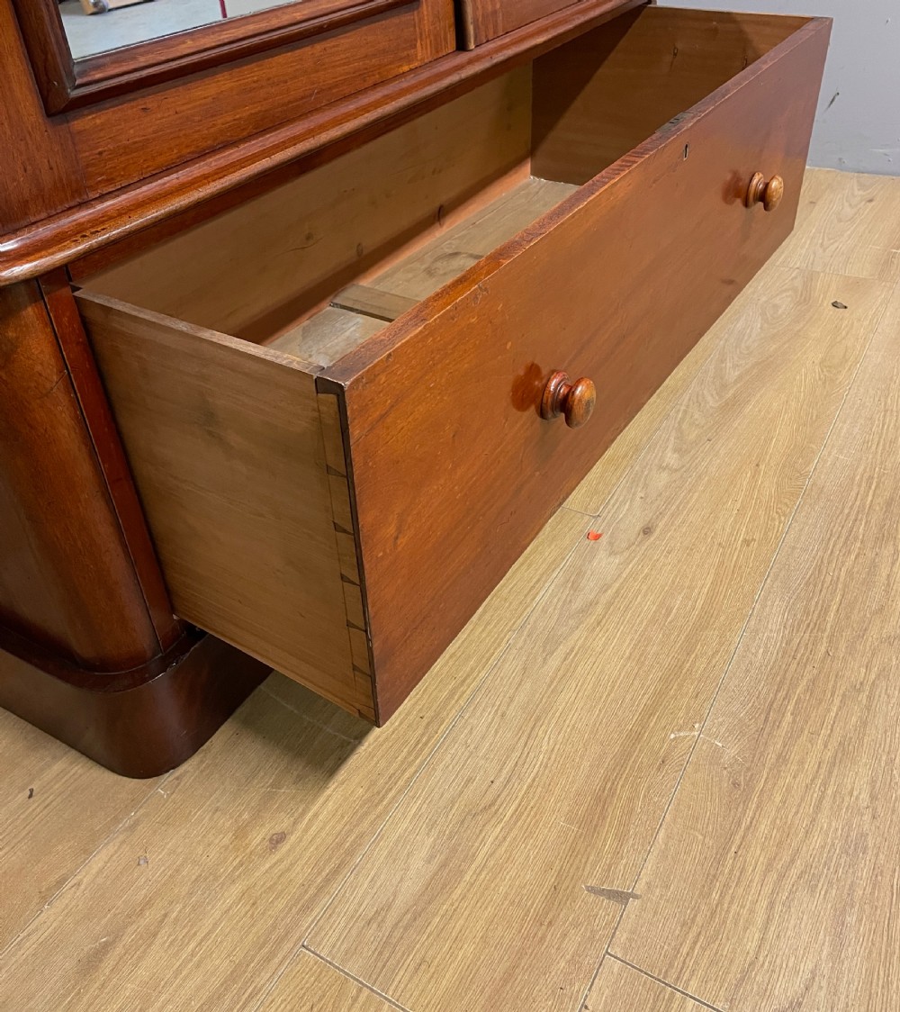 C19TH mahogany two door double wardrobe  View VII