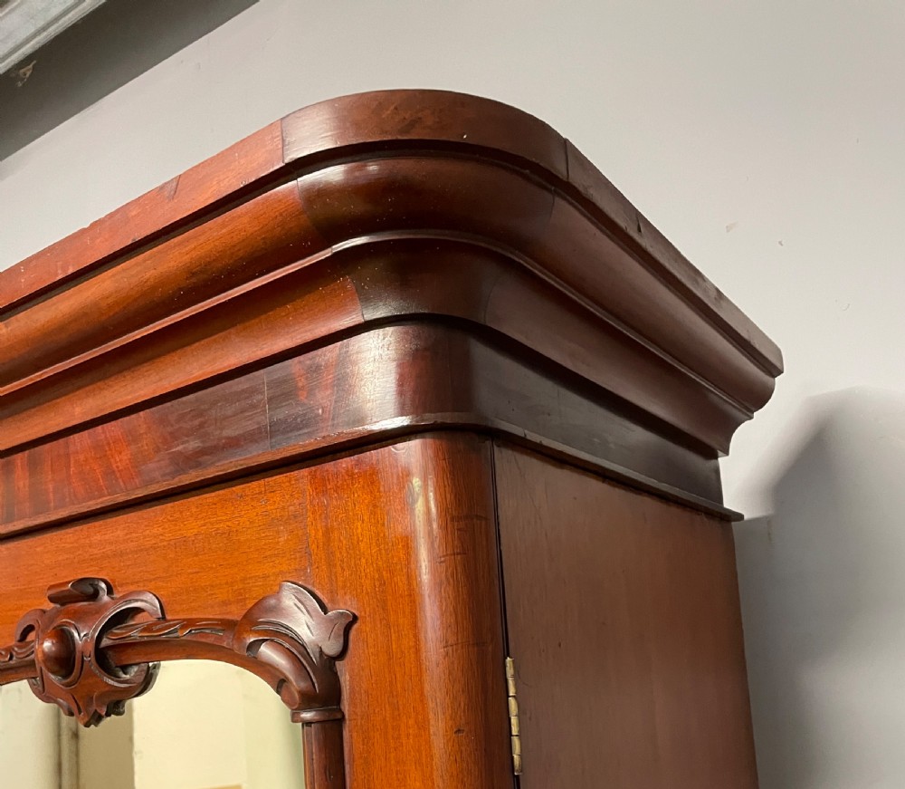 C19TH mahogany two door double wardrobe  View VIII