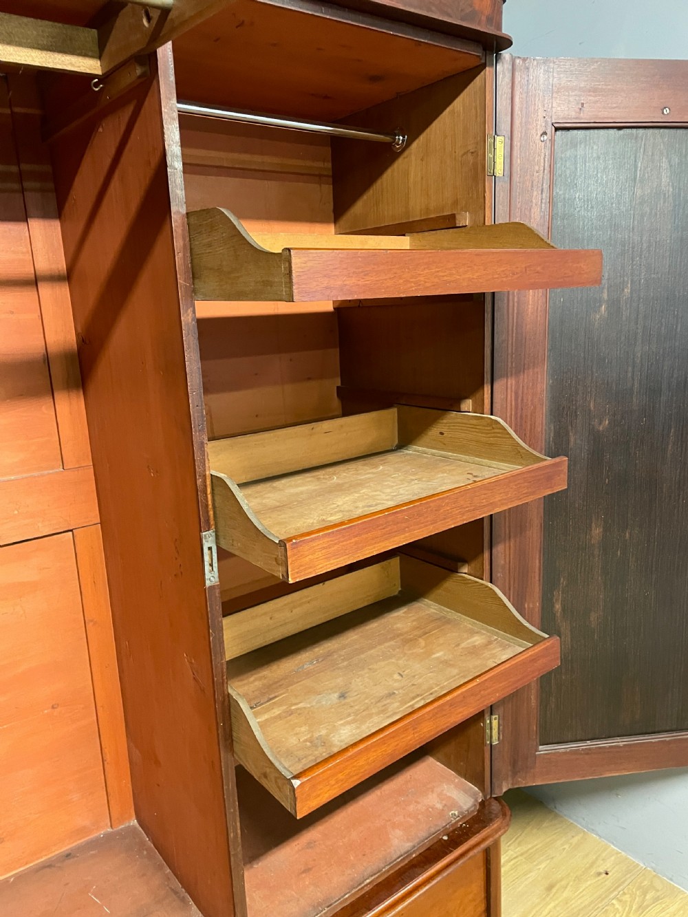 C19TH mahogany two door double wardrobe  View XII