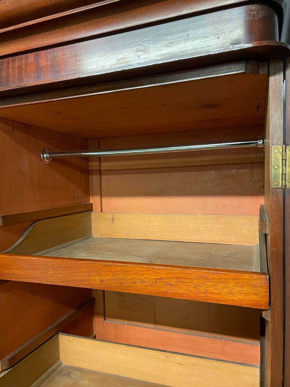 C19TH mahogany two door double wardrobe  View XIII