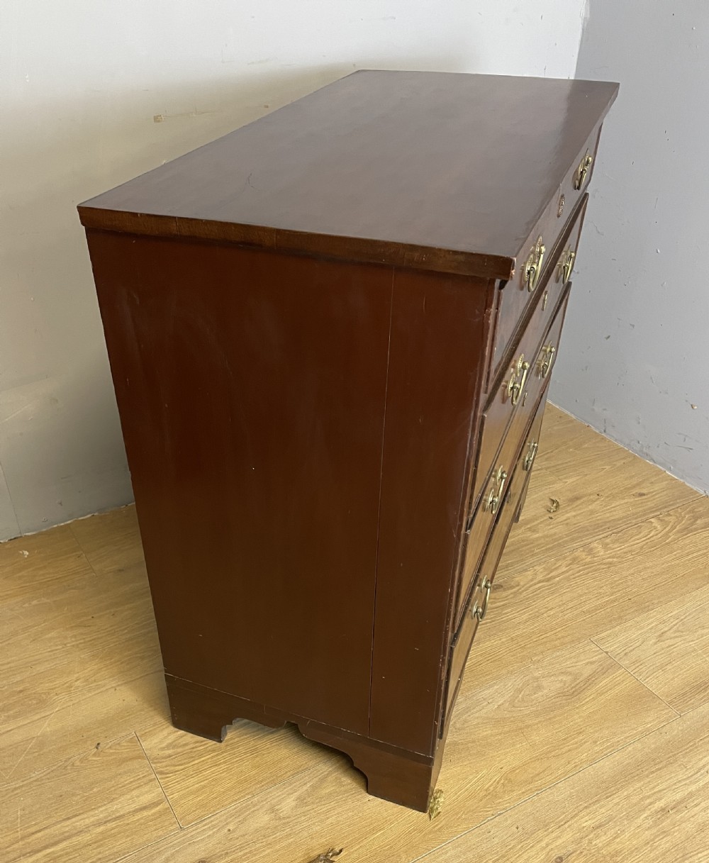 C19TH mahogany 4 height chest of drawers  View IX