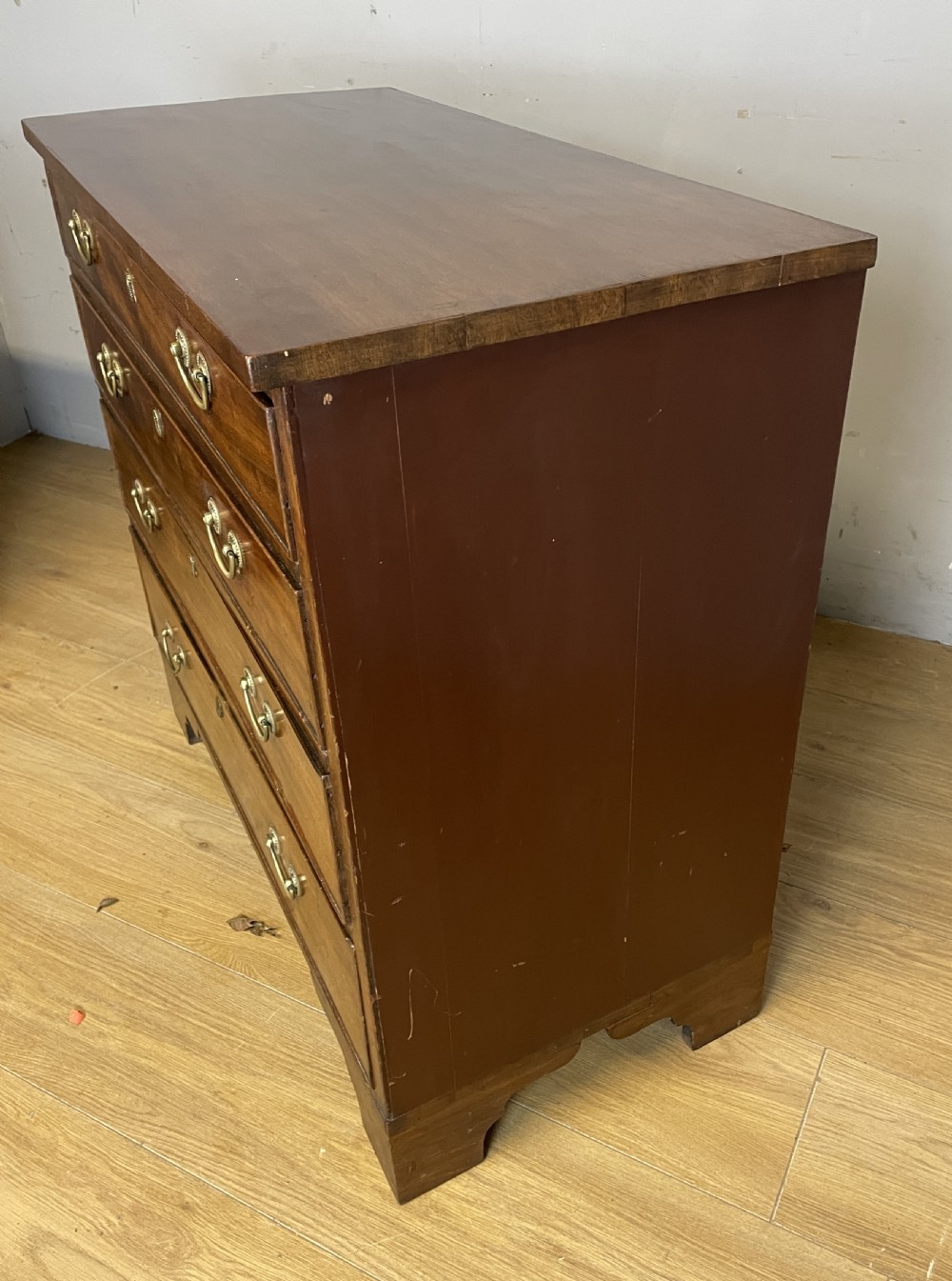 C19TH mahogany 4 height chest of drawers  View X