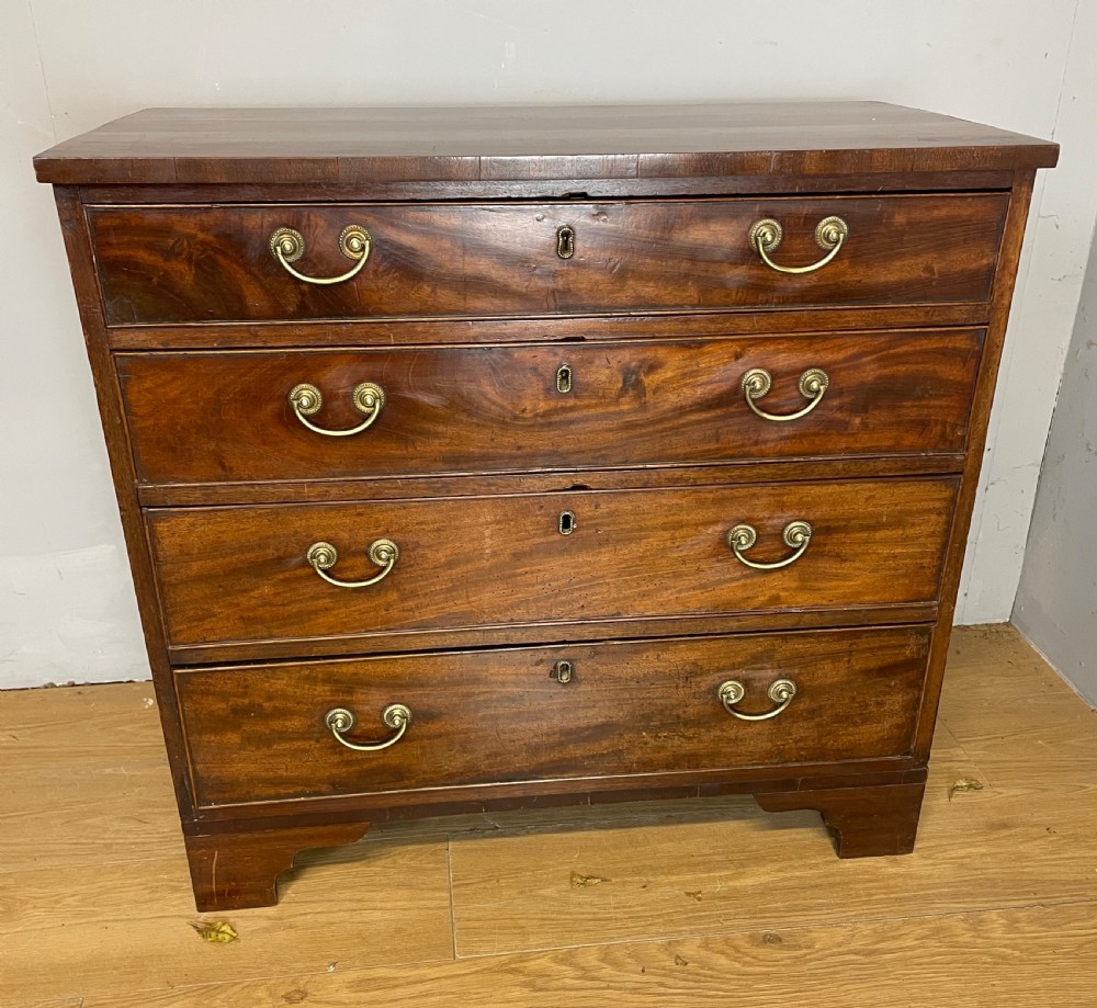 C19TH mahogany 4 height chest of drawers  View XII